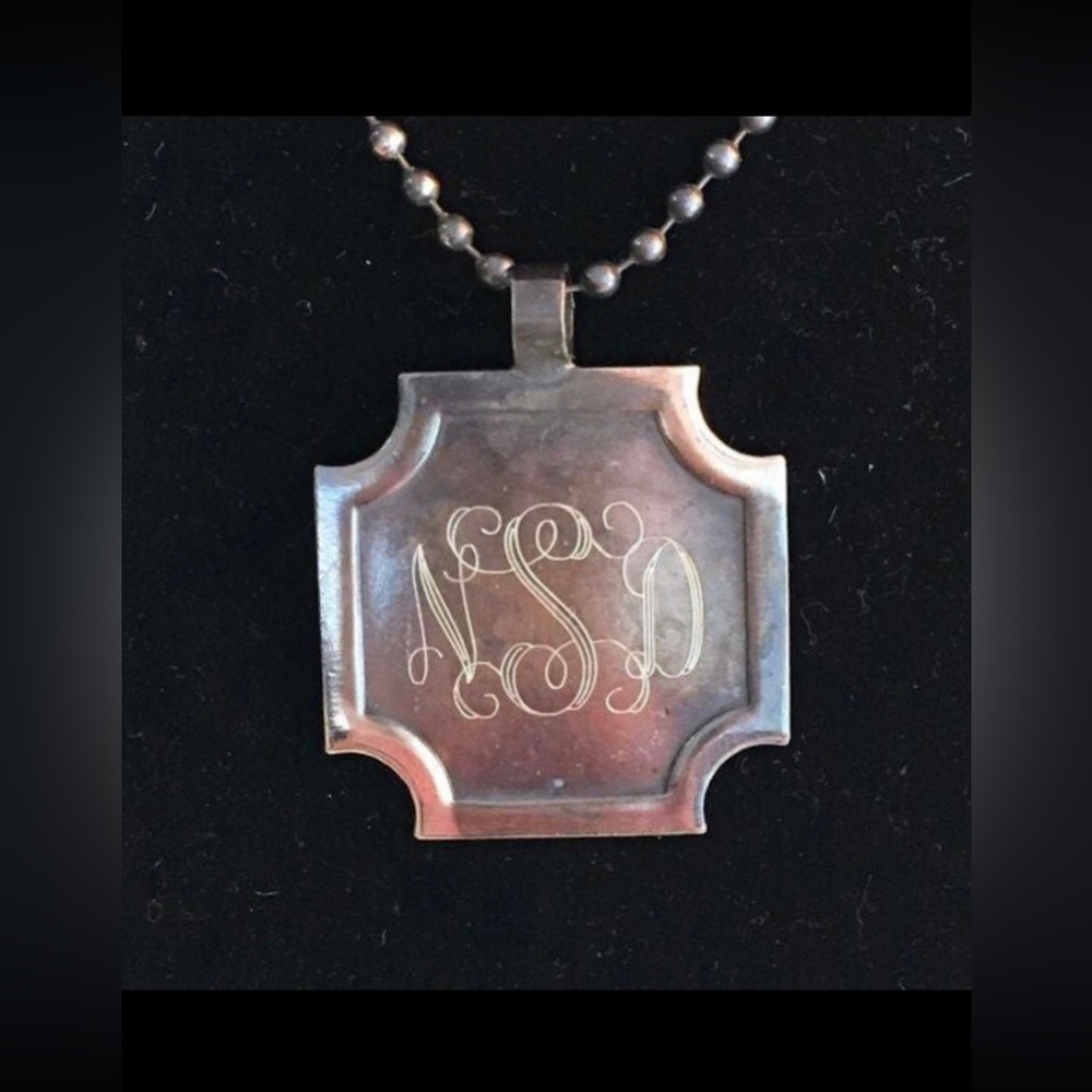 Vintage Monogrammed "NSD" Necklace